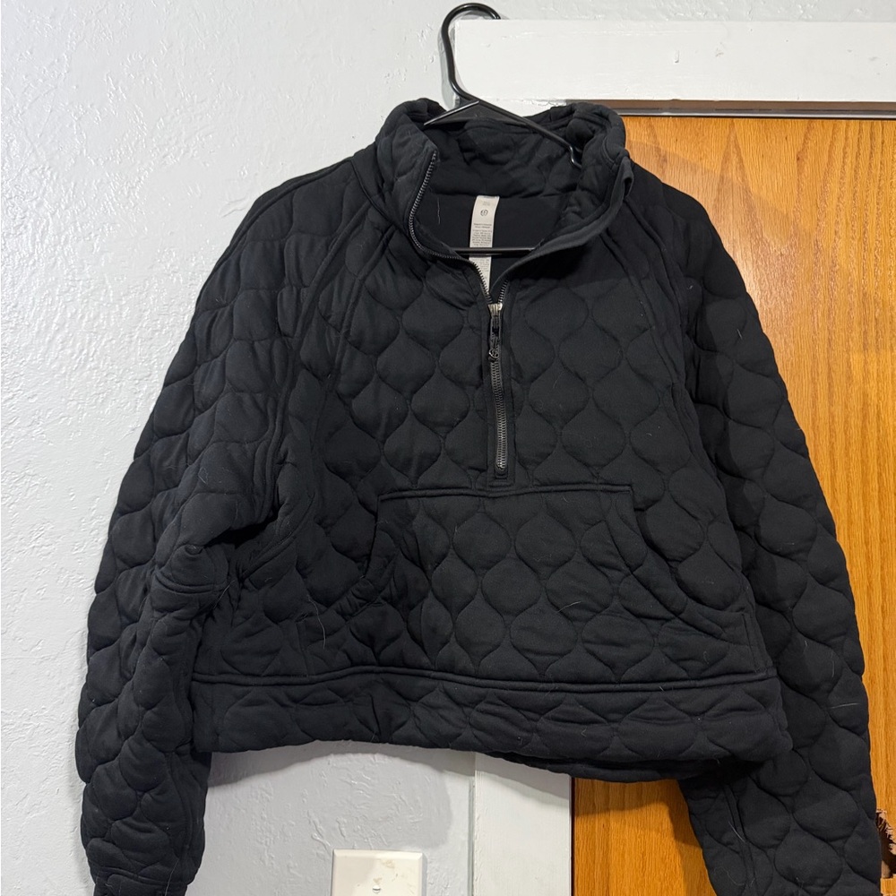 lululemon athletica Black Quilted Hoodie